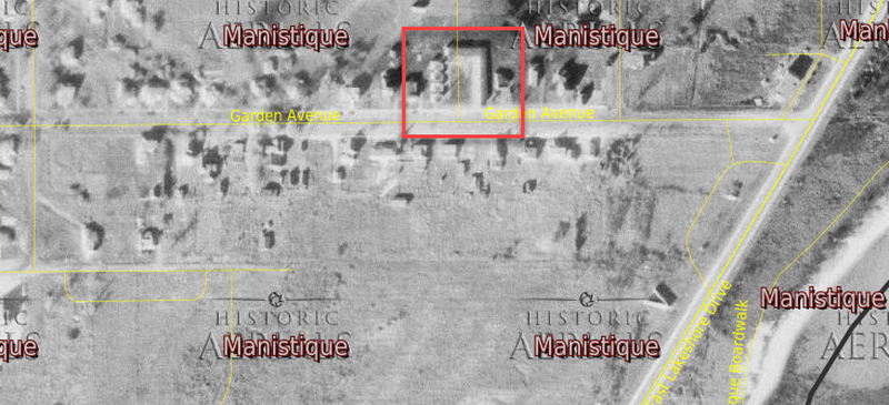 Garden Grove Motel - 1953 Aerial (newer photo)